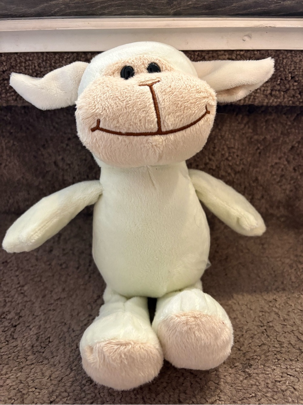 Kinder Cream Lamb Plush Stuffed Animal